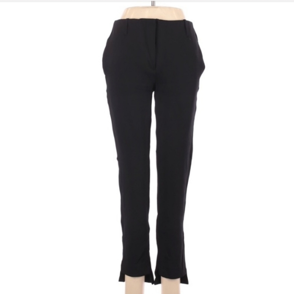 Laundry Black High Low Hem Ankle Pants